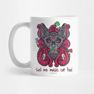 Sell me magic cat food - Catsondrugs.com - rave, edm, festival, techno, trippy, music, 90s rave, psychedelic, party, trance, rave music, rave krispies, rave Mug